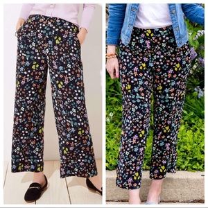 Loft Floral Wide Leg Pants